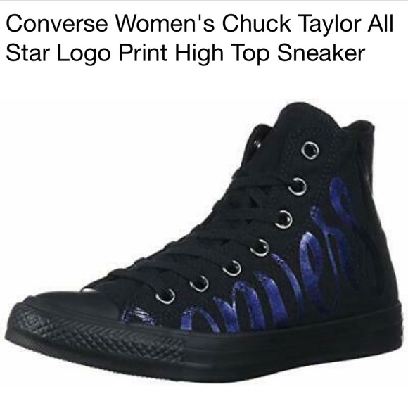 🆕⭐️ Chuck Taylor AS Logo Print Hi Top Trainer BLK - Picture 9 of 14